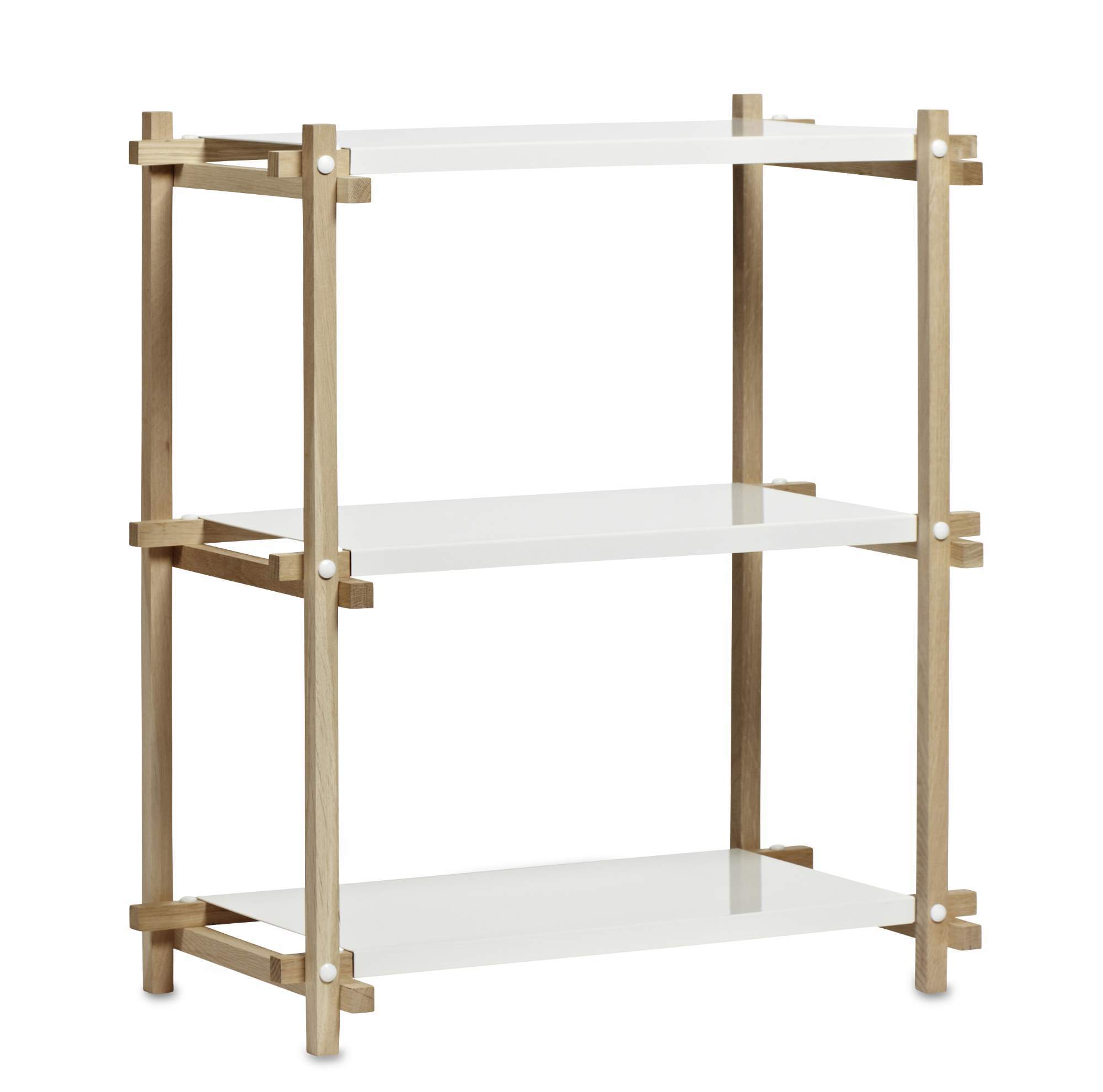Woody Column Low Regal Hay Woody Low Regal Hay aus Massiv Eiche